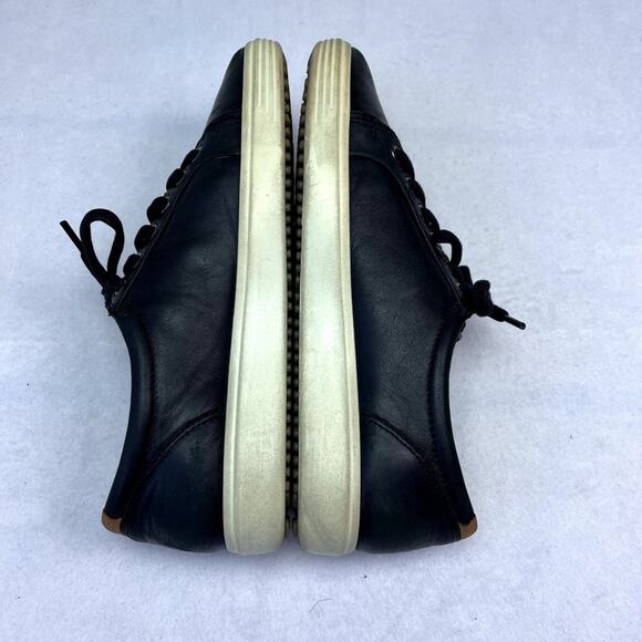 Ecco Sneakers Mens US:9 EUR 42 Black Activewear Leather Lace Up Low Top - Picture 7 of 13